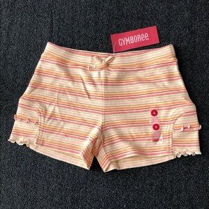 Gymboree Aloha Wahine 100% Cotton Multi-Color Stripe With 2 Side Ruffle Size 6